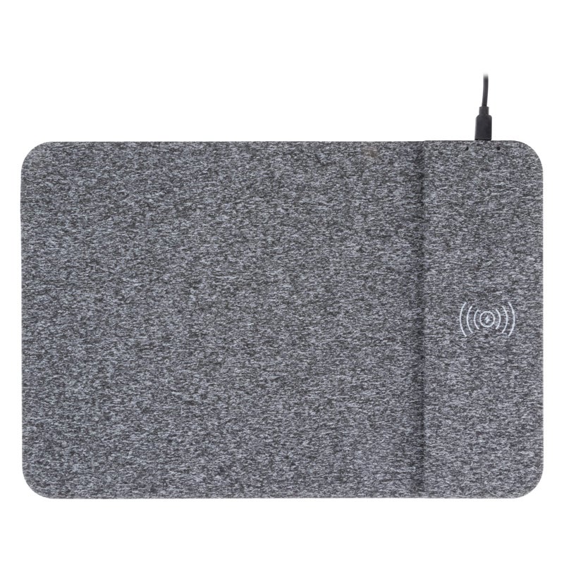 Allsop Powertrack Wireless Charging Mouse Pad, 13 x 8.75, Gray - Image 2